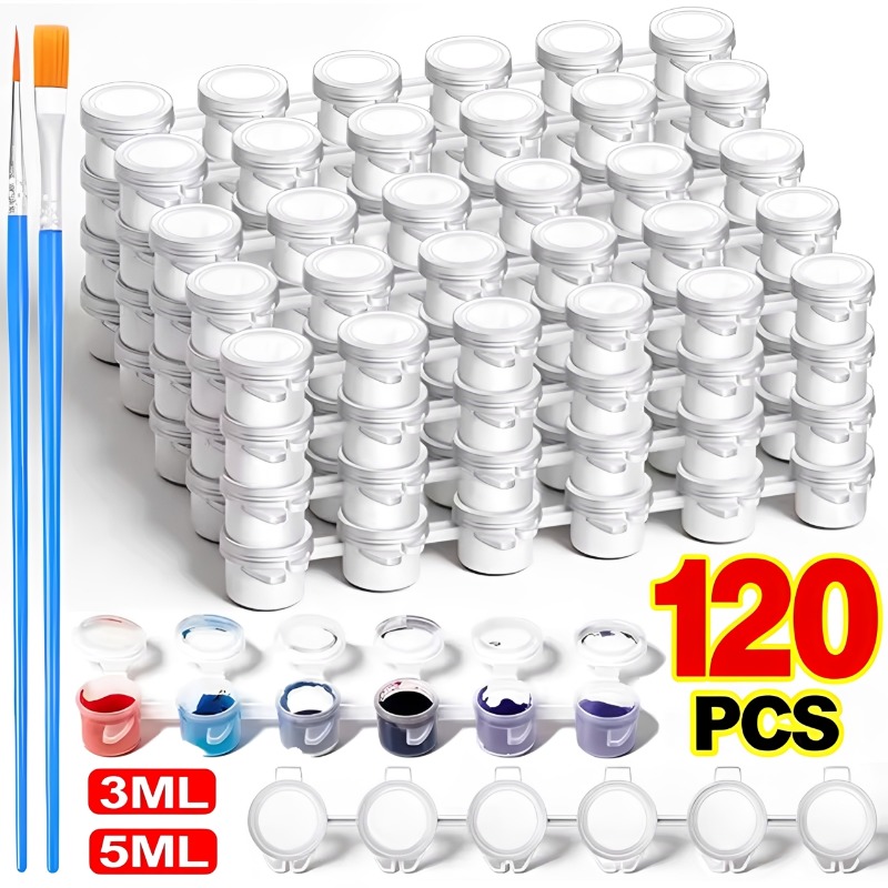 Photography Design - 3/5ml lege verfpotten met deksel kunstnijverheid