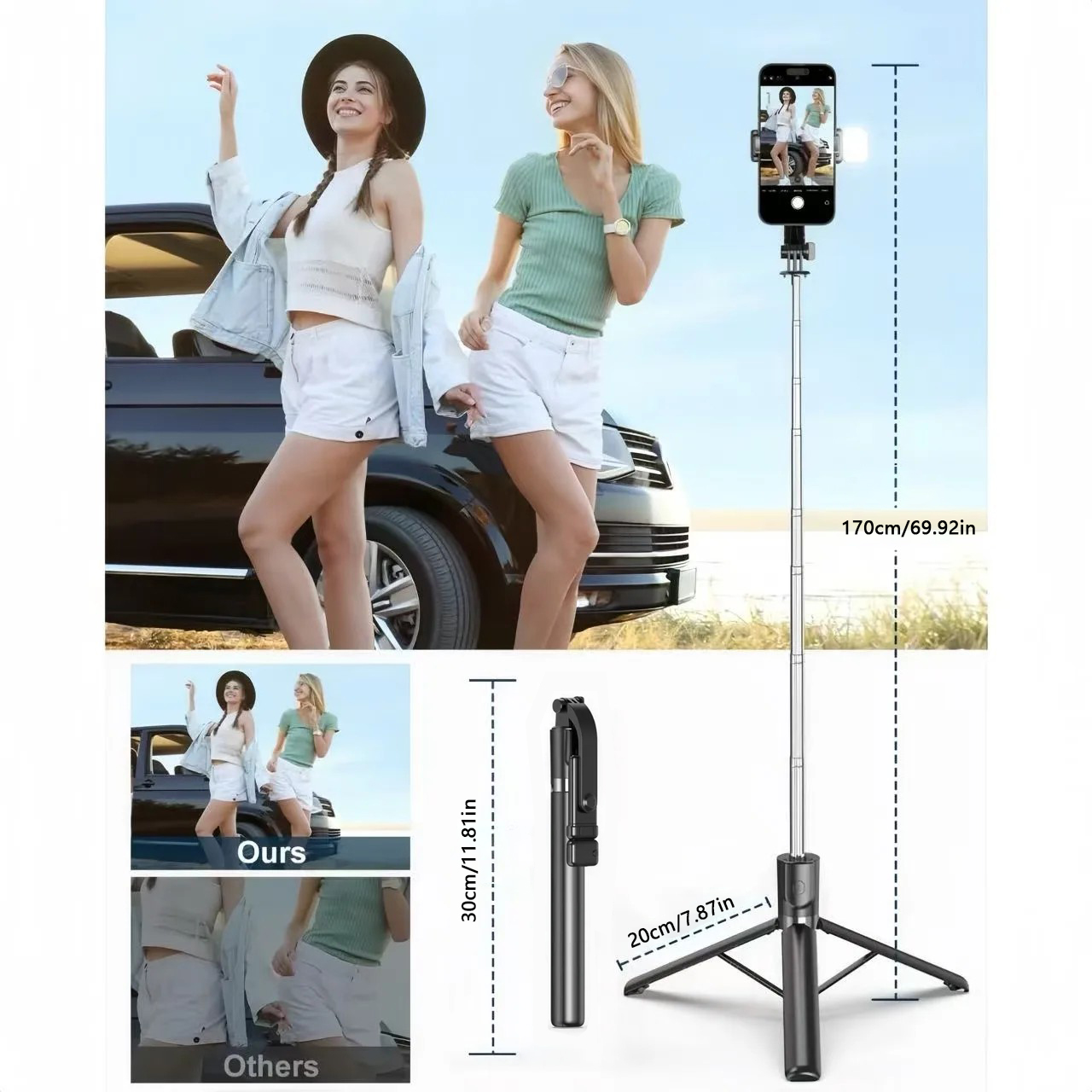 1700 mm Selfie Stick Draadloze - Photography Basics recensie en prijs